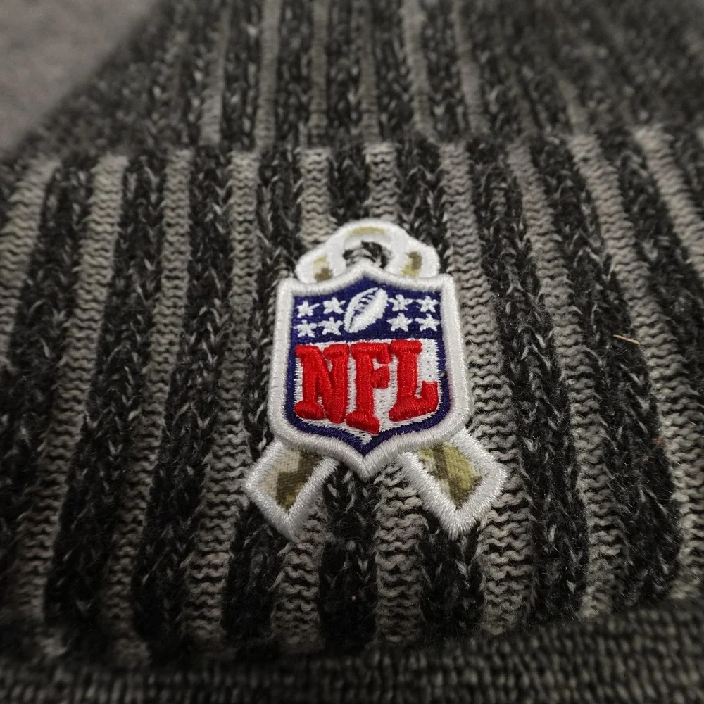 Kansas City Chiefs Beanie Hat Cap‎ Mens One Size Gray NFL Football New Era Camo